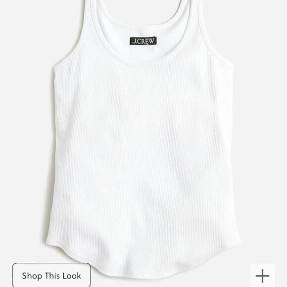 J.Crew Vintage rib shelf-bra tank top - Picture 3 of 7